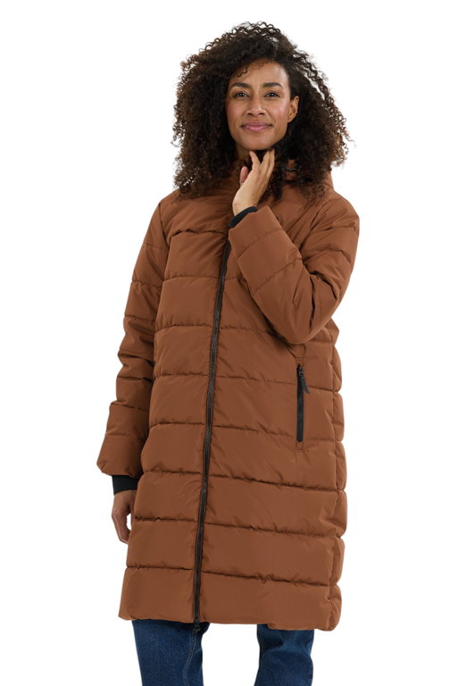 Whistler Winter-Steppmantel Amaret Long Puffer Jacket (warm, wasserdicht, winddicht) soft silt braun Damen